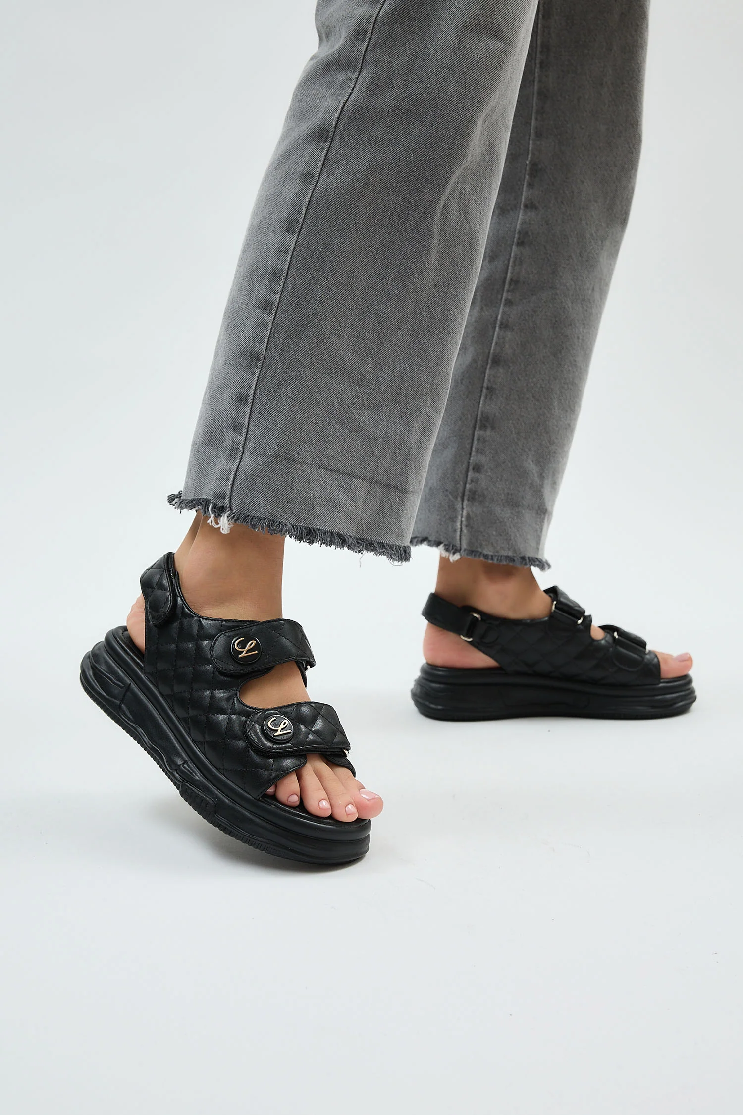 Adela Black Sandals - Image 7