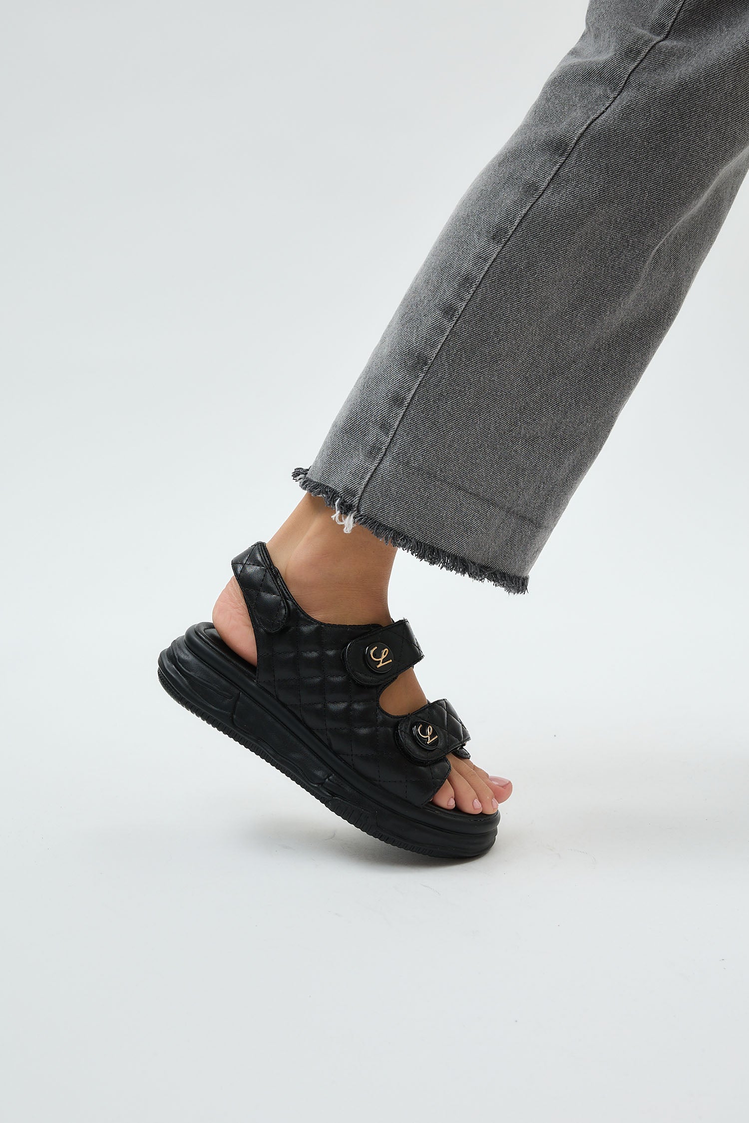 Adela Black Sandals - Image 8