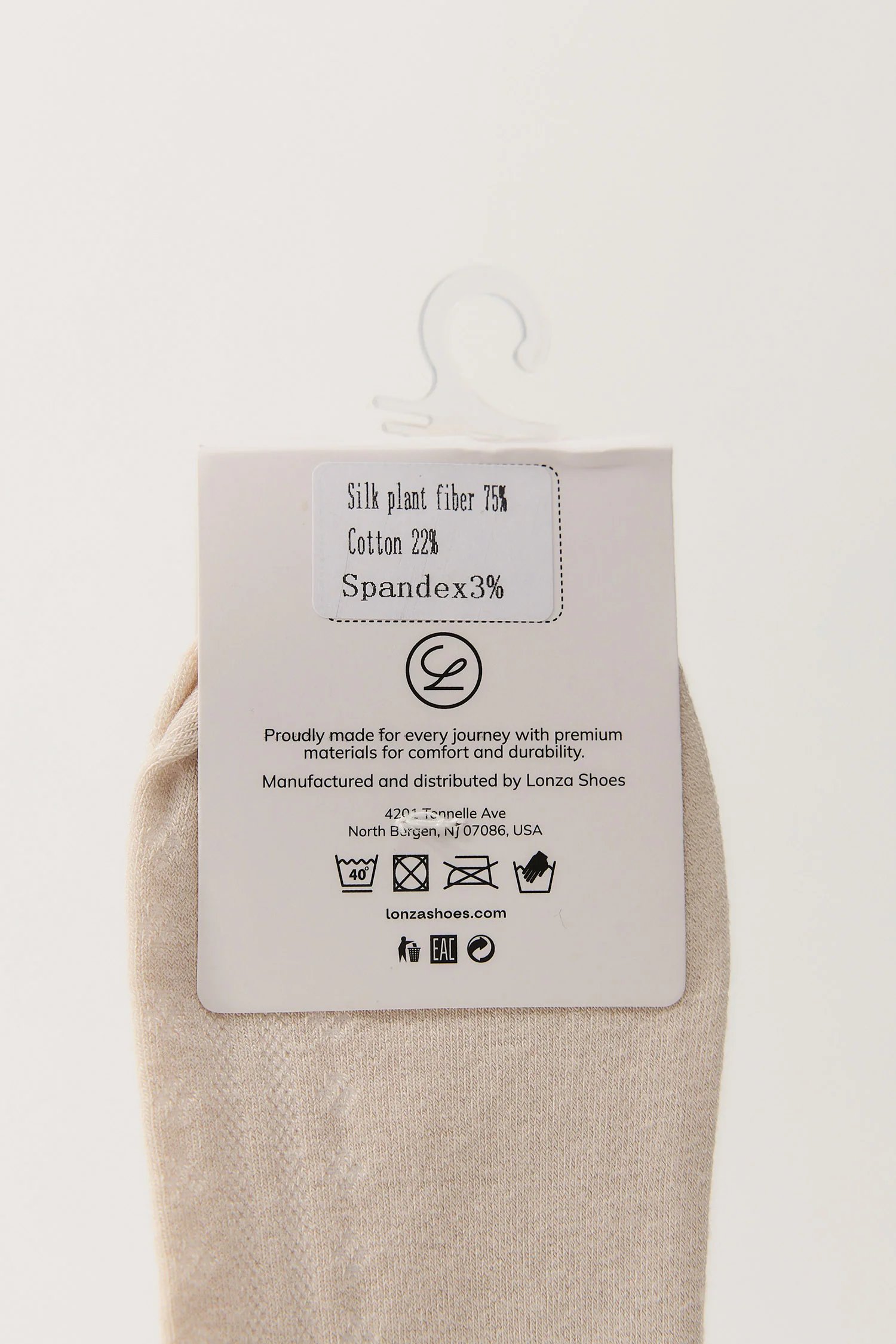 Beige Cotton Blossom Socks - Image 2