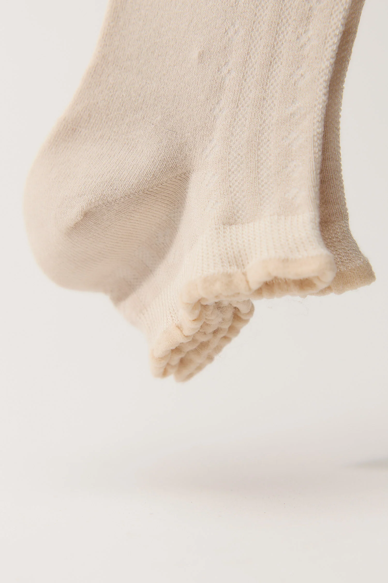Beige Cotton Blossom Socks - Image 4
