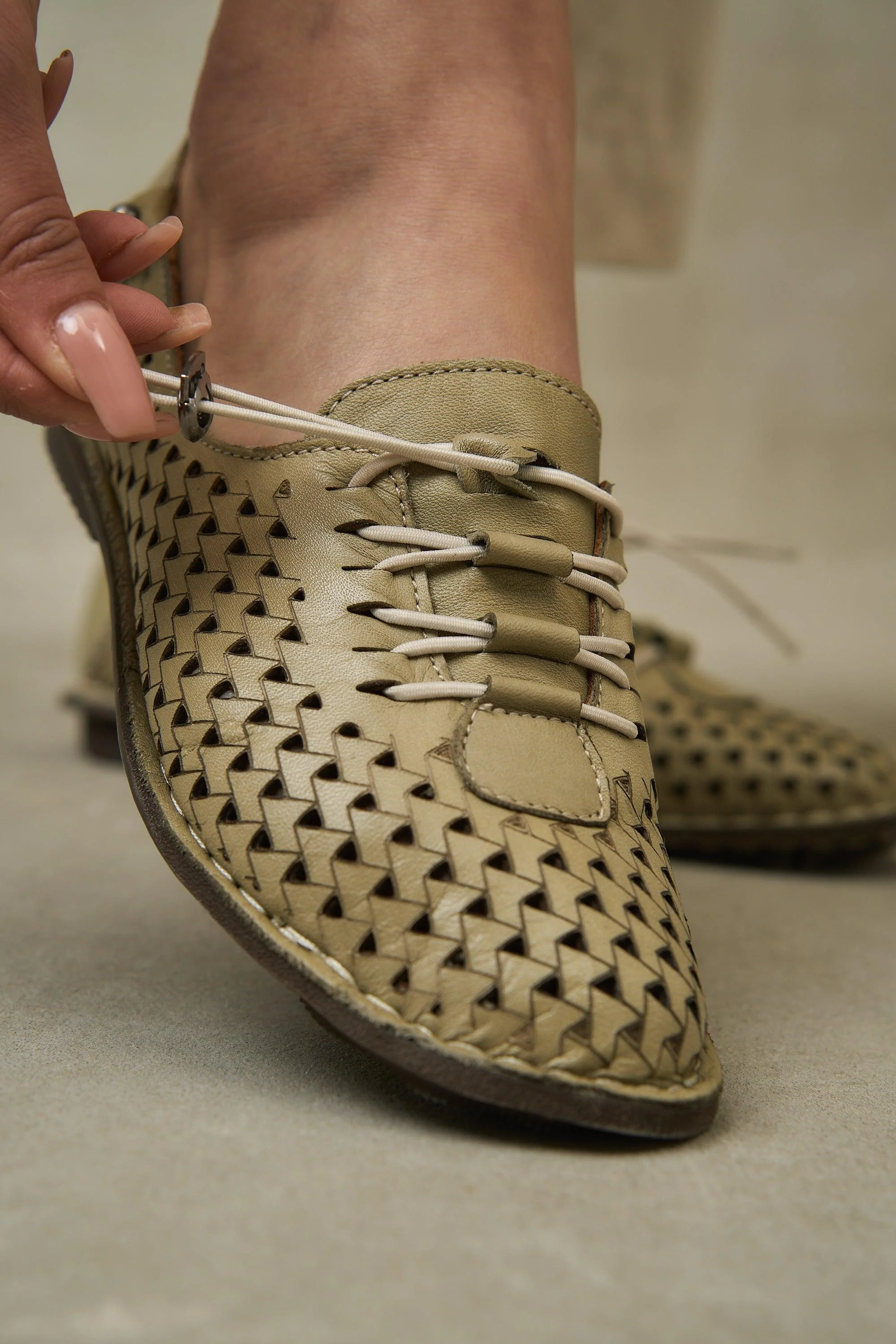 JABIN Leather - Olive - Image 7