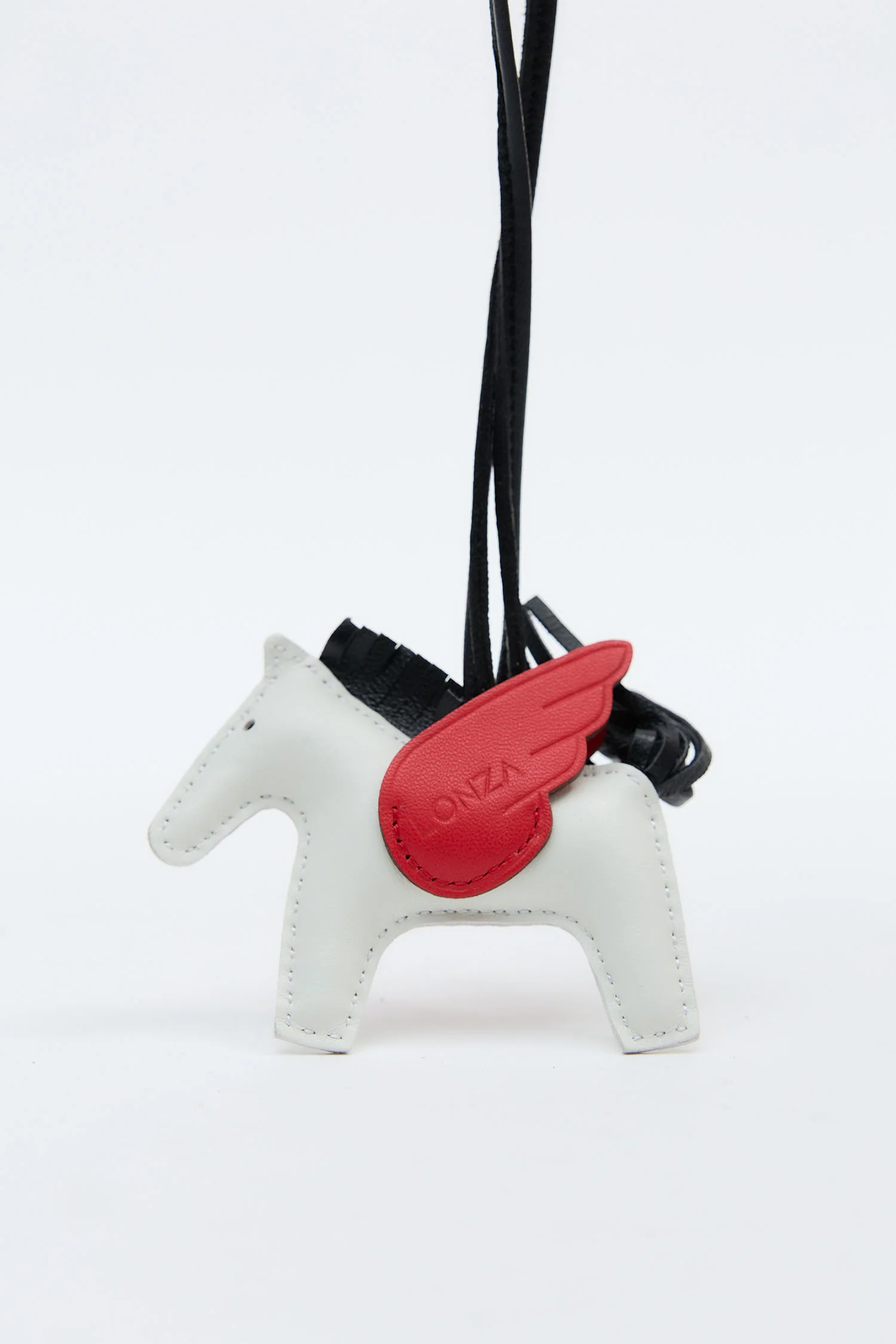 Pony White/Red Keychain - Image 4
