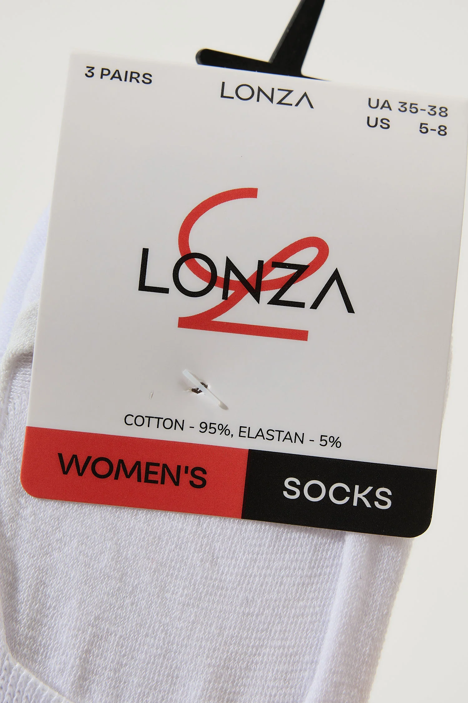 Stride Premium Cotton Socks, White - Image 3